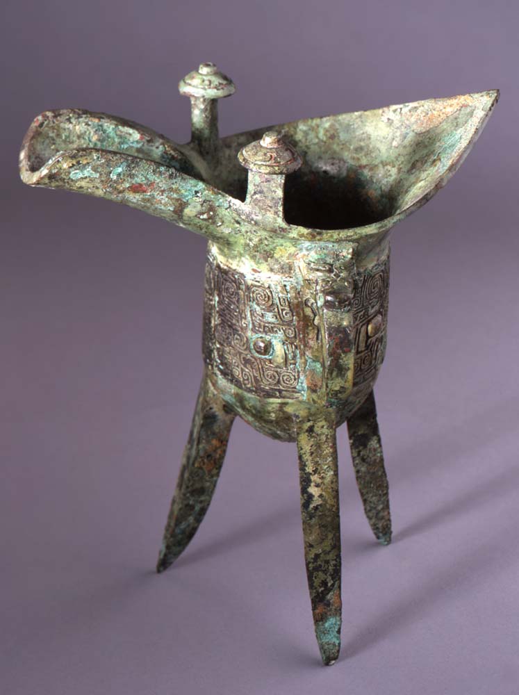 Wine Warmer (Jue), c. 1300-1023 BC. China, Shang dynasty (c.1600-c.1046  BC), Anyang