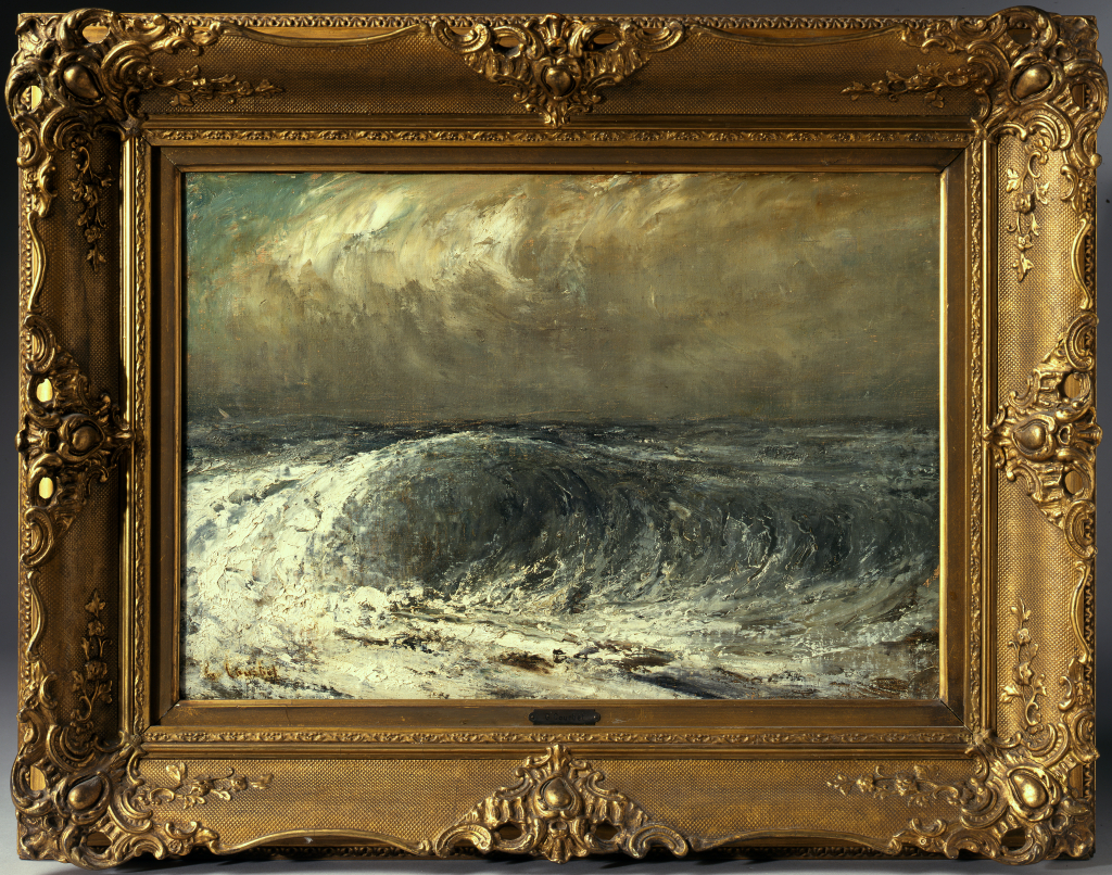 courbet the stormy sea