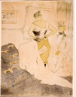 Henri de Toulouse-Lautrec. Woman in Corset (Femme en corset) from Elles.  1896